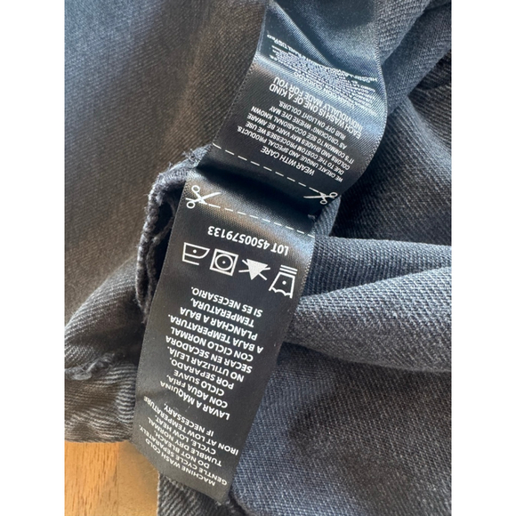 Women's HUDSON Black Oversize Denim Jacket M - Picture 6 of 9